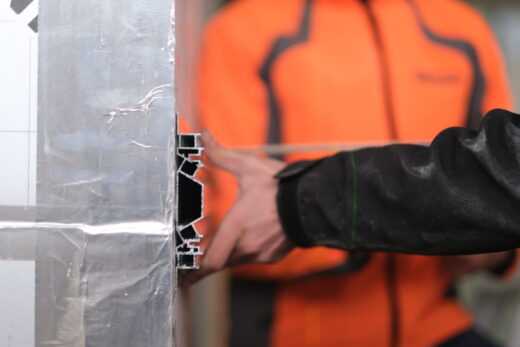 Vooraanzicht Backforce horizontale draagstructuur